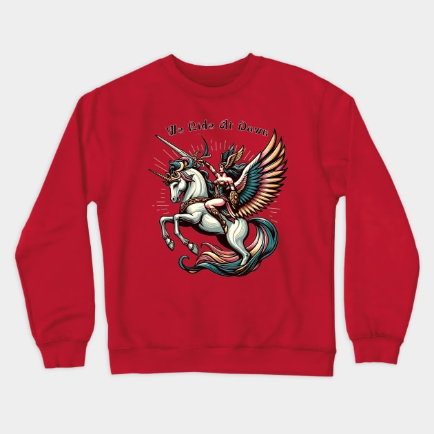 Mystic Rider Crewneck Sweatshirt by Total 8 Yoga